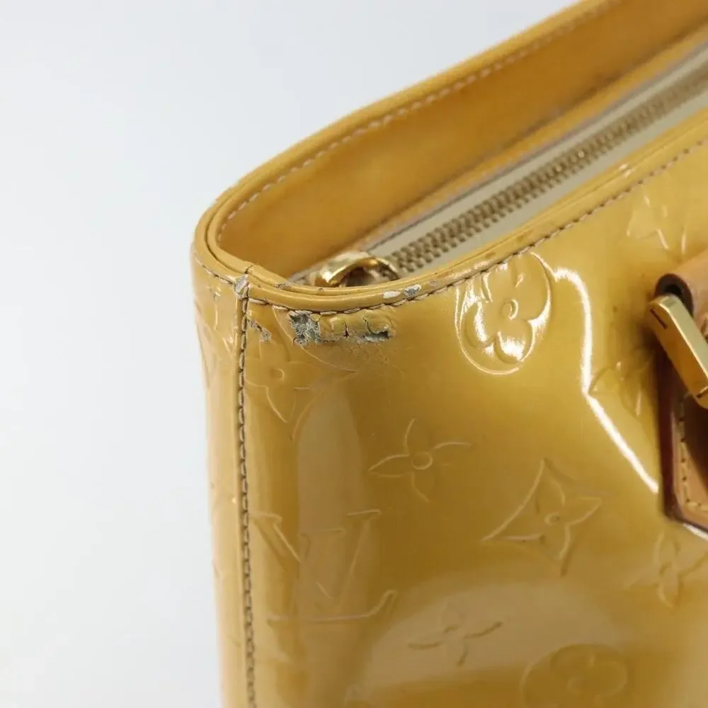 Louis Vuitton Monogram Vernis Houston Handbag Beige